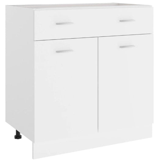 Drawer Bottom Cabinet White 80x46x81.5 cm Engineered Wood vidaXL