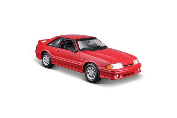 Maisto 1993 Ford Mustang SVT Cobra Diecast Display Model 1:24 Scale Toy Red 3+