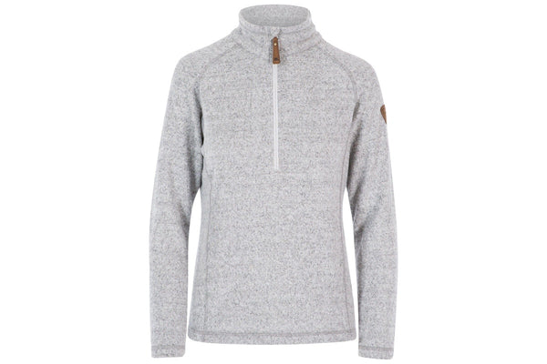 Trespass Womens/Ladies Tenderness Leather Fleece Top (Grey Marl) (S)