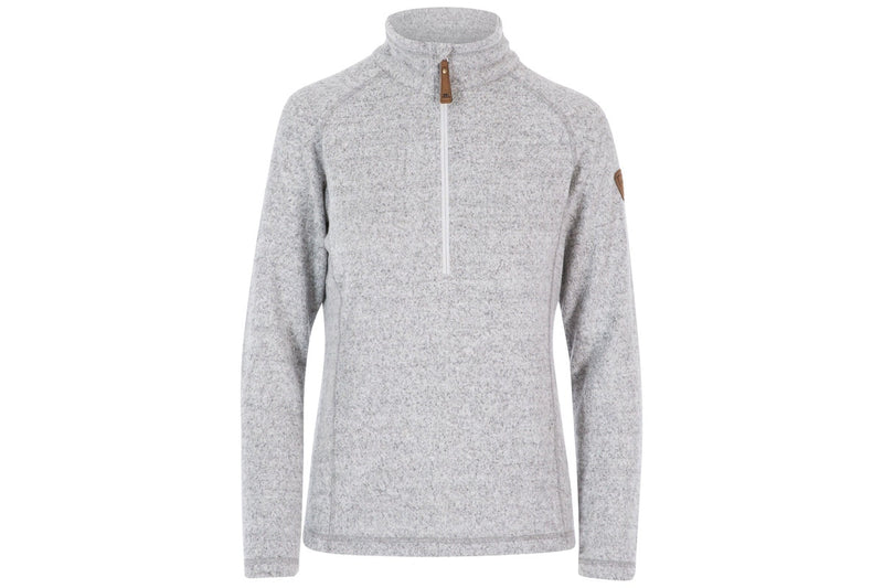 Trespass Womens/Ladies Tenderness Leather Fleece Top (Grey Marl) (S)