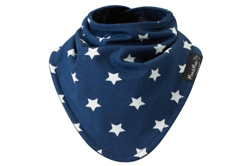 Mum 2 Mum: Fashion Bandana Wonder Bib - Navy Stars/Navy