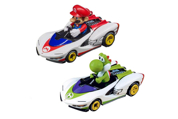 Carrera Pull & Speed Mario Kart Twin Pack Mario & Yoshi Kids Vehicle Toy 3y+