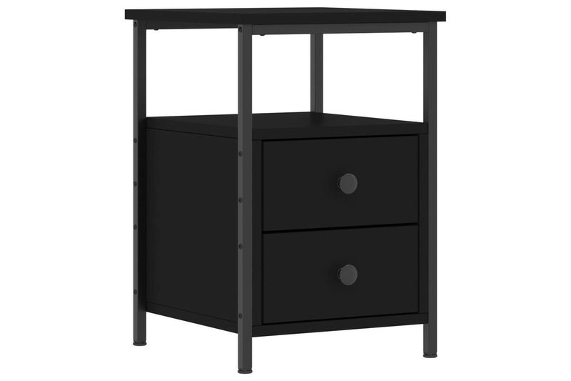 Bedside Cabinet Black 34x35.5x50 cm Engineered Wood vidaXL