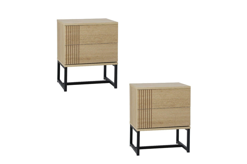 Oikiture Set of 2 Bedside Tables
