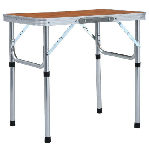 Folding Camping Table Aluminium 60x45 cm vidaXL