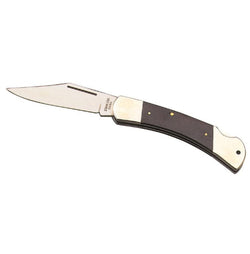 Whitby Knives Survival Camping SS Lock Knife Black Rosewood - 3.75'' Blade