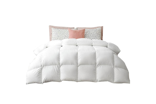 Super King Size Bedding Duck Down Feather Quilt Doona Duvet Blanket 700GSM White