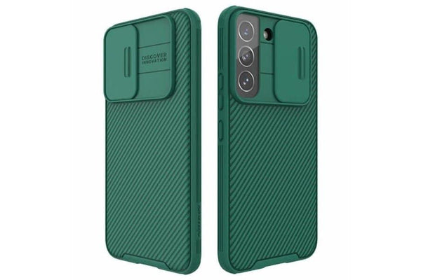 Nillkin For Samsung Galaxy S25/S24 Case CamShield With Camera Protection Case Slim Magnetic Shockproof Heavy Duty Cover (Green)