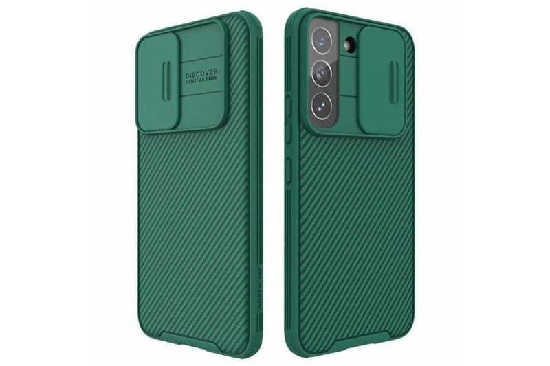Nillkin For Samsung Galaxy S25+Plus /S24+Plus Case CamShield With Camera Protection Case Slim Magnetic Shockproof Heavy Duty Cover (Green)