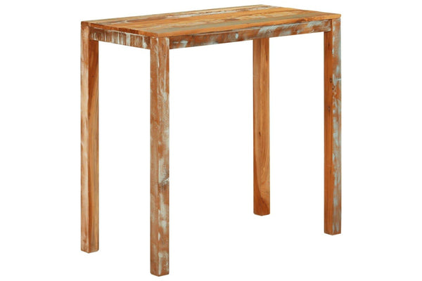 Bar Table 112x55x108 cm Solid Wood Reclaimed vidaXL