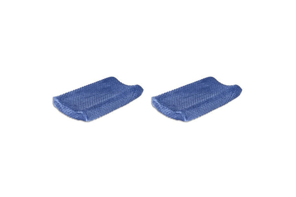 2x The Peanutshell 81cm Polyester Nursery Change Pad Cover Little Peanut Navy BL
