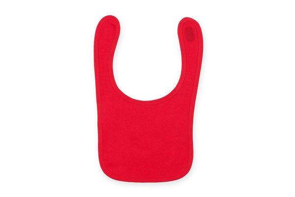 Larkwood Baby Unisex Plain & Contrast Bib (Pack of 2) (Red) (One Size)