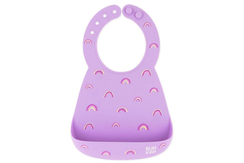 Bumkins: Silicone Bib - Rainbows