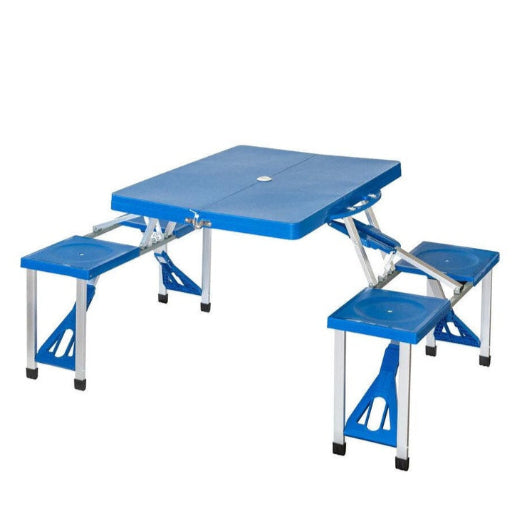 Hacienda Foldable 4-Seater Lightweight Outdoor Indoor Camping Table Set