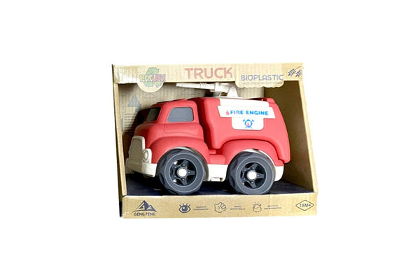 Toylife 20cm Bioplastic Police Fire Truck Ambulance Toy Set Kids 1+ Assorted