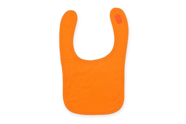 Larkwood Baby Unisex Plain & Contrast Bib (Pack of 2) (Orange) (One Size)