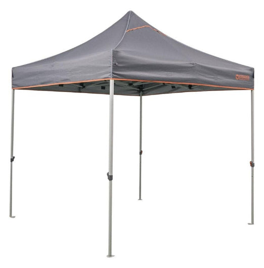 Wildtrak Outdoor 3x3m Portable Gazebo Shelter Premium 3.0 Adjustable Height Grey
