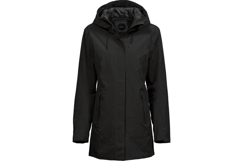 Tee Jays Womens/Ladies All Weather Parka (Black) (L)