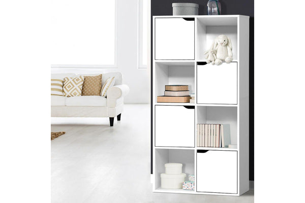 Artiss Bookshelf 8 Cube Shlef - DANA White