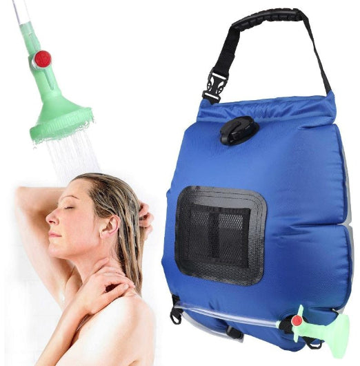 20L Outdoor Solar Shower Bag - (Blue)