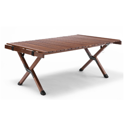 93Cm Foldable Bamboo Outdoor Camping Table Waterproof Wood Wooden Travel Large Camping Tables