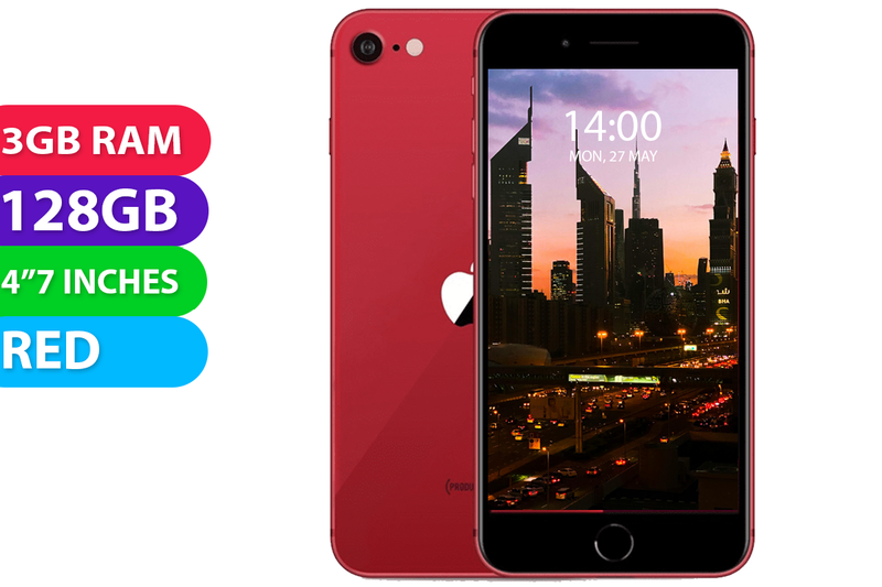 Apple iPhone SE 2020 (128GB, Red, Global Ver) - Refurbished - As New