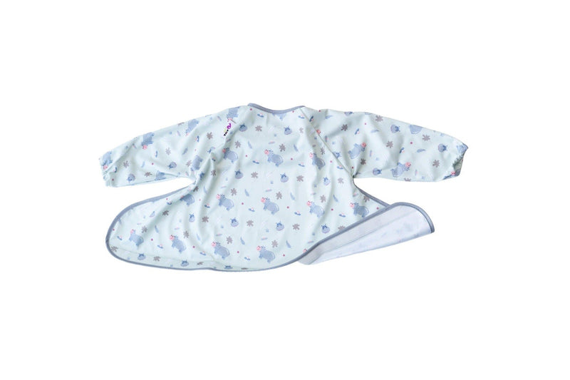 Tidy Tot: Long Sleeve Coverall Bib - Hippo (For Kit)