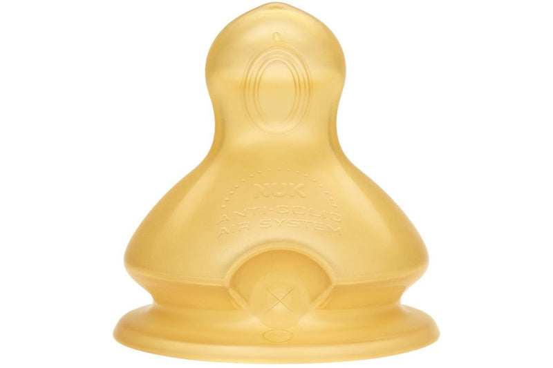 NUK: First Choice Latex Teats - 0-6mth Small Hole (2 Pack)