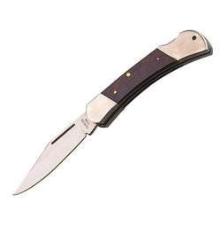 Whitby Knives Survival Camping SS Lock Knife Black Rosewood - 3.25'' Blade