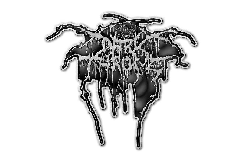 Darkthrone Enamel Infill Logo Badge (Black/Grey) (One Size)