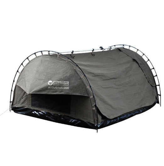 Augustus 1100 Outdoor Camping Hiking Swag Tent 215cm Weatherproof w Bag Grey