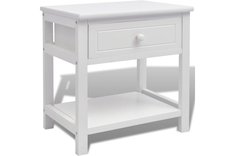 Bedside Cabinet Wood White Bedside Tables