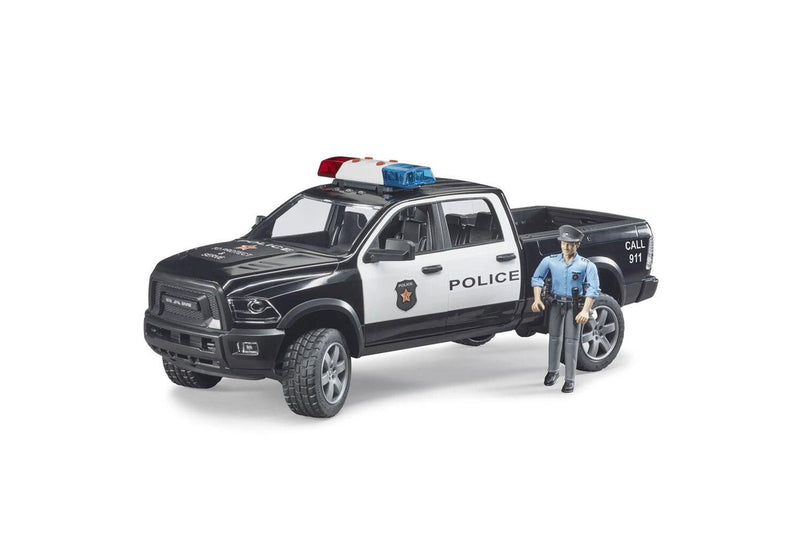 Bruder 1:16 RAM 38cm Police Truck Vehicle w Policeman Accessories Kids 4y+ Toy