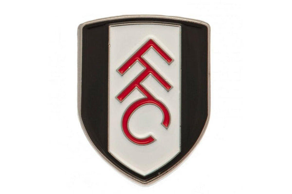 Fulham FC Enamel Crest Badge (White/Black/Red) (One Size)