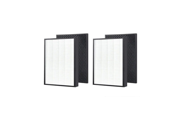 2pcs FY2420/30 Active Carbon & 2pcs FY2422/30 HEPA Filter, Compatible with Philips NanoProtect 2000 and 2000i Series Air Purifiers