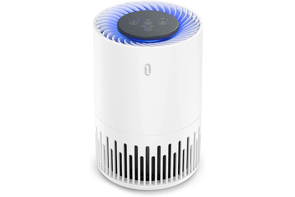 TaoTronics HEPA Air Purifier Compact Air Filter for Home Office Allergens Smoke Pollen Pets Hair Odors Dust Night Light TT-AP001