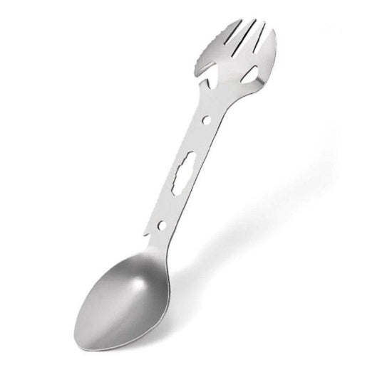 3Pcs Outdoor Mini Portable Spoon Fork Lightweight Useful Titanium Camping Backpacking Cutlery Spork Camping Cooking Utensils