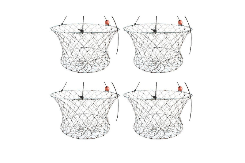 4x Fishteck Net Crab 60cm All Mesh 4.3C Camping Outdoor Accessories Equipment