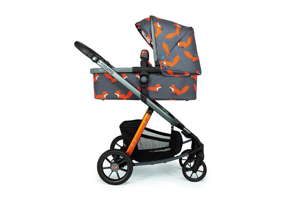 Cosatto Giggle Quad Pram & Push Chair Charcoal Mr Fox Baby Infant Toddler 0m+