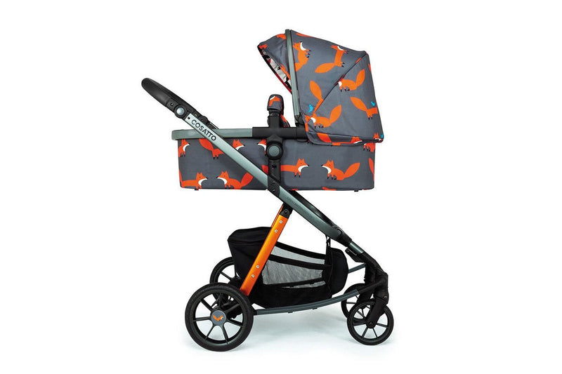 Cosatto Giggle Quad Pram & Push Chair Charcoal Mr Fox Baby Infant Toddler 0m+