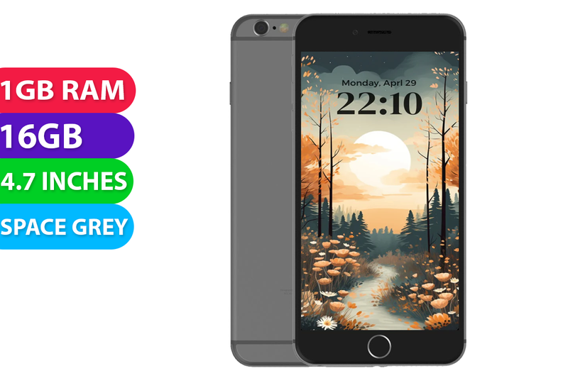 Apple iPhone 6 (16GB, Grey, Global Ver) - Excellent - Refurbished