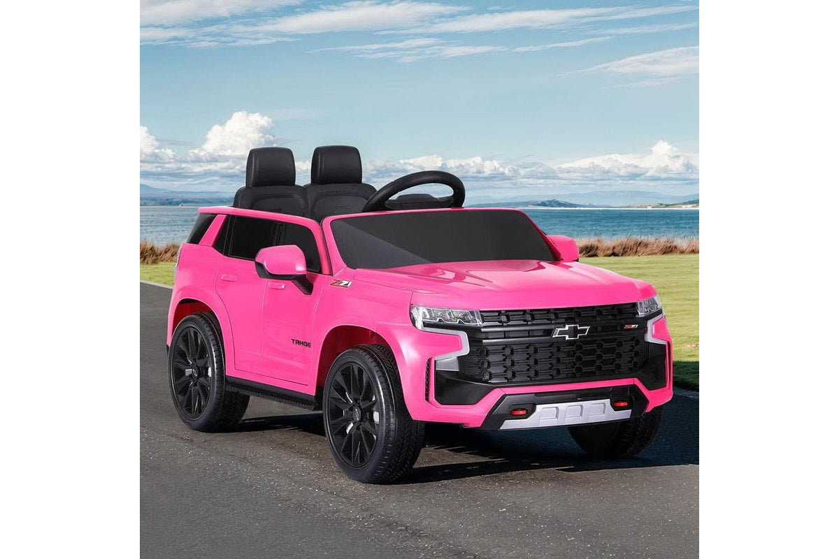 Kids Ride On Car Licensed Chevrolet Tahoe Electric Toys Horn Remote 12V Pink