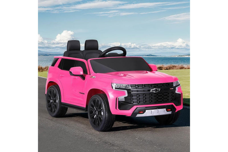 Kids Ride On Car Licensed Chevrolet Tahoe Electric Toys Horn Remote 12V Pink