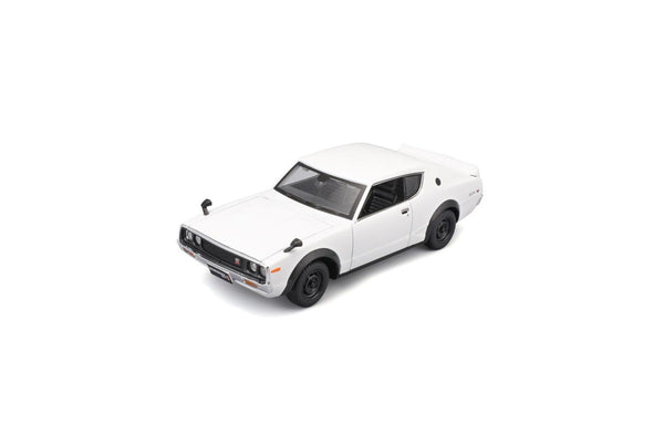 Maisto 1973 Nissan Skyline 2000 GT-R Diecast Display Model 1:24 Scale Toy WHT 3+