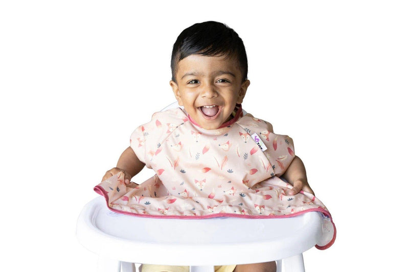 Tidy Tot: Long Sleeve Cover & Catch Bib - Fox