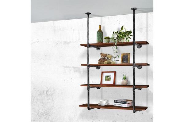 Artiss Floating DIY Pipe Shelf Metal Brackets Set of 2