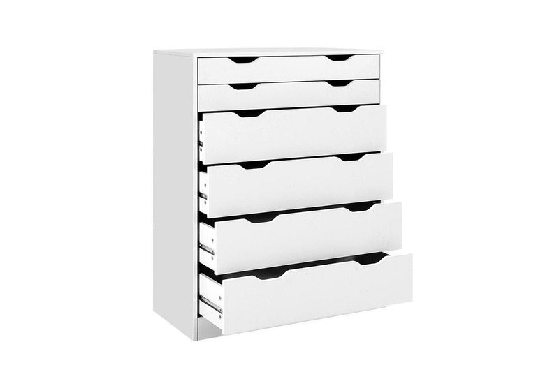 6 Chest of Drawers Tallboy Cabinet Storage Dresser Table Bedroom Storage