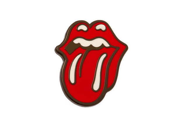 The Rolling Stones Logo Badge (Red/White) (One Size)