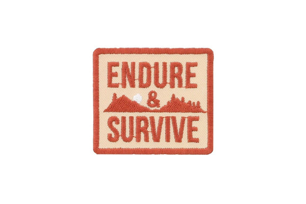Grindstore Endure And Survive Iron On Patch (Orange) (One Size)