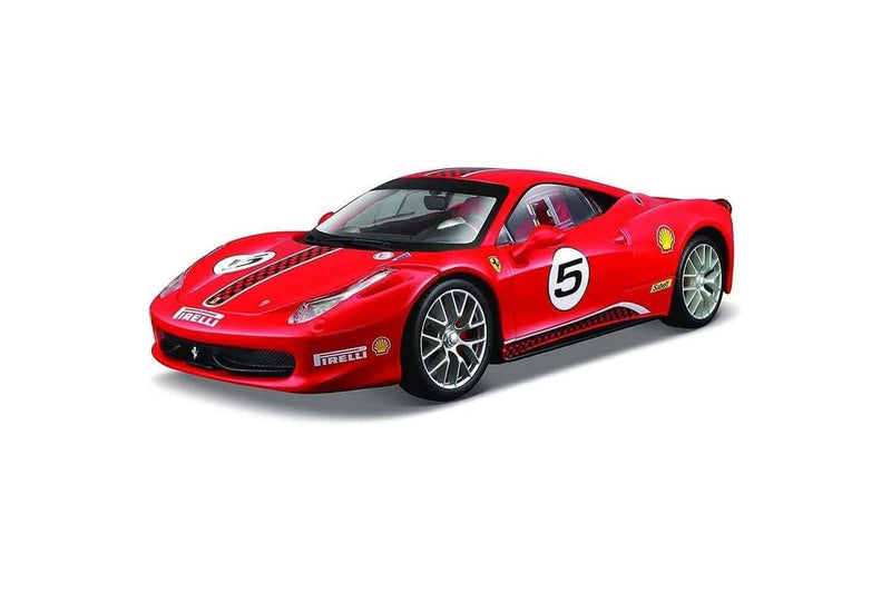 Bburago 1:24 Ferrari 458 Challenge No.5 Diecast Display Model Racing Car 3+